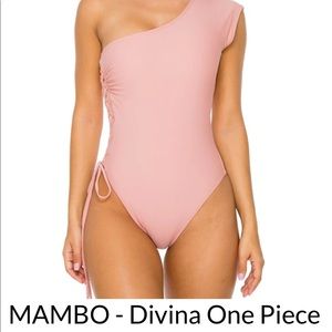 Luli Fama M One piece off the shoulder swimsuit